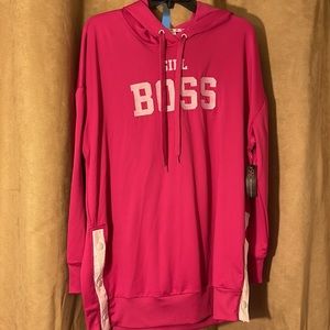 NEW Pink and White Hoodie